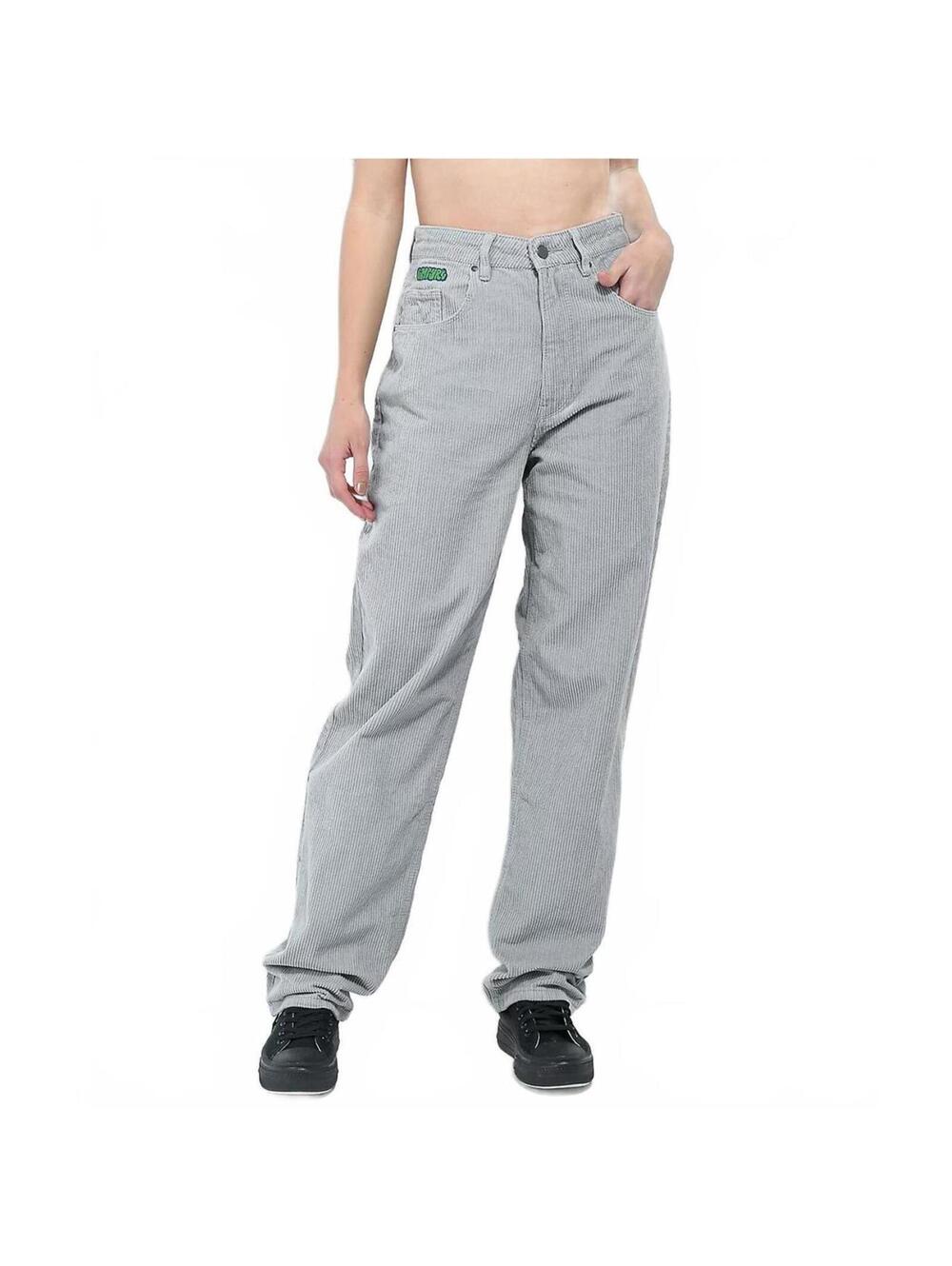 Empyre Empyre Tori Light Grey Corduroy Skate Pants Size 4